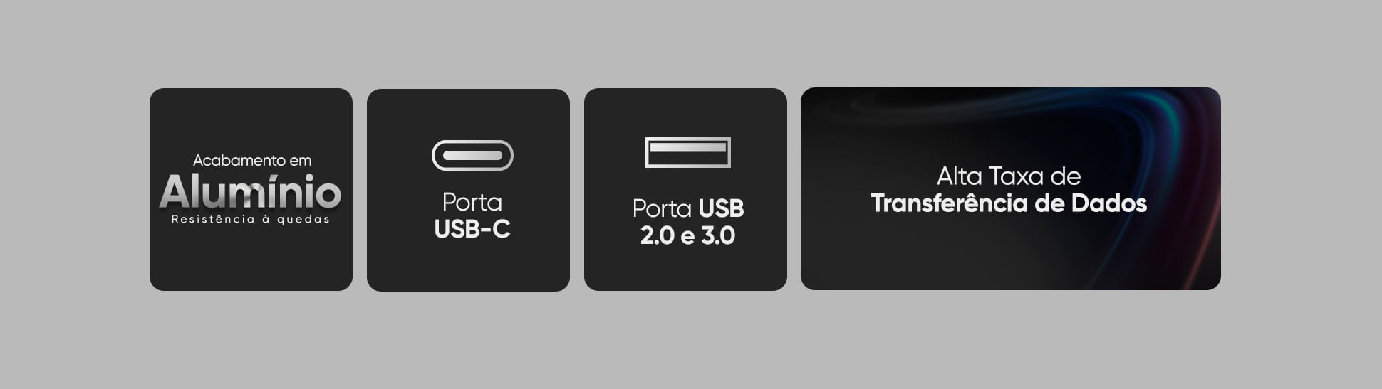 Hub Adaptador Goldentec USB-C 5 em 1 com USB-C, USB 3.0 e USB 2.0